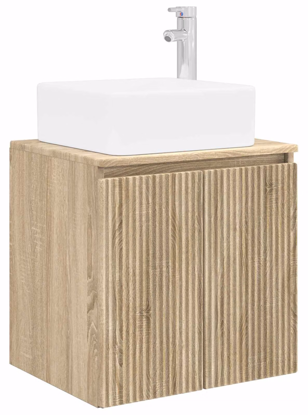 Mobile Lavabo da Parete Rovere Sonoma 49,5 x 41 x 63 cm