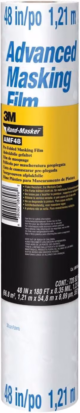 Pellicola protettiva 3M per mascherine manuali M3000, pretagliata, trasparente - 1 rotolo da 1,21 m