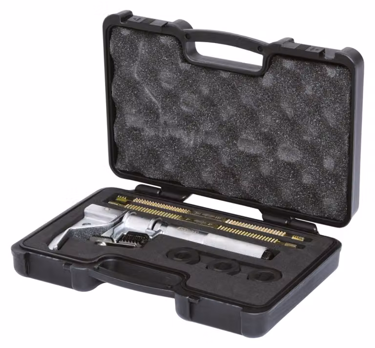 KS TOOLS Set per la riparazione di filettature interne ed esterne 25-140 mm 6 pezzi - 150.1435