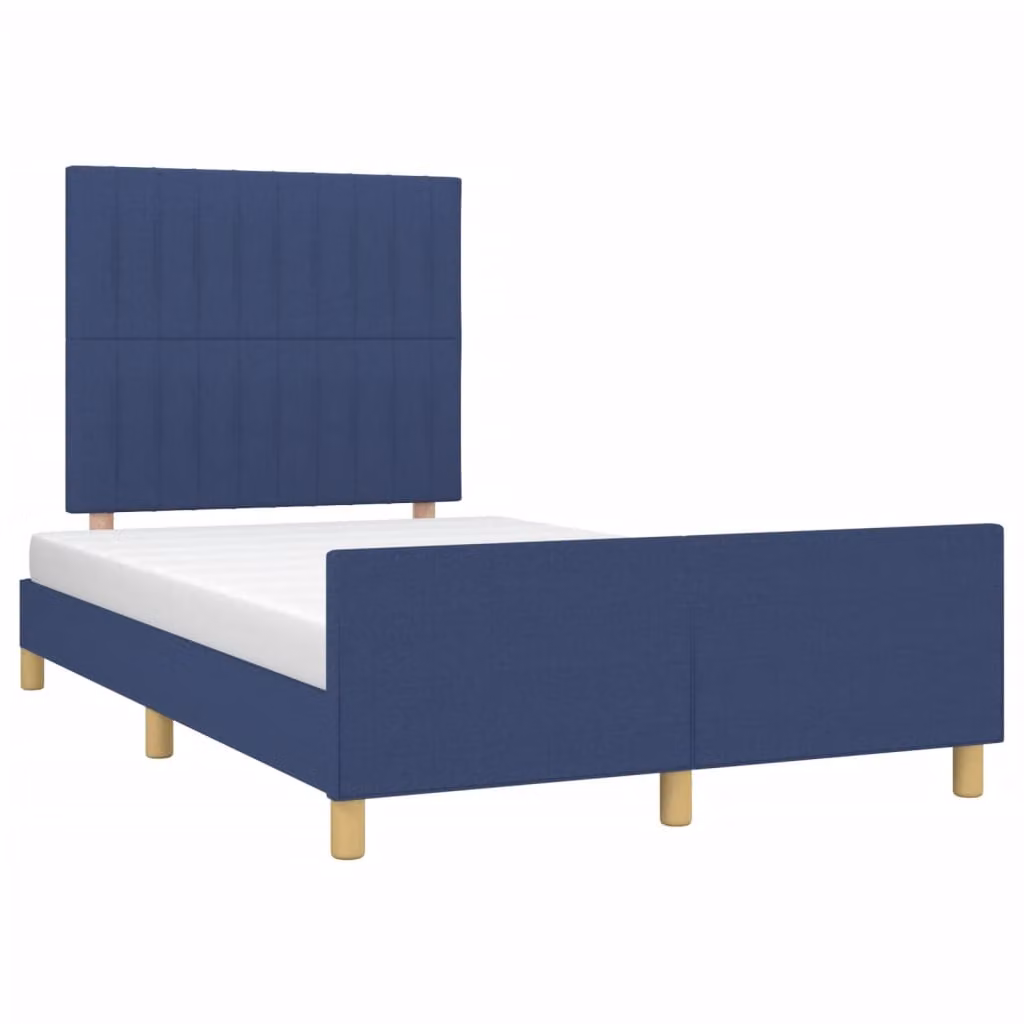 Giroletto senza Materasso Blu 120x190 cm in Tessuto