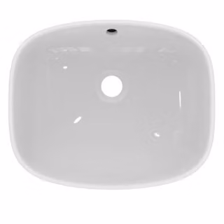Vasca i.life B o HL con troppopieno 450x370x120 mm bianco 450 x 370 x 120 mm bianco