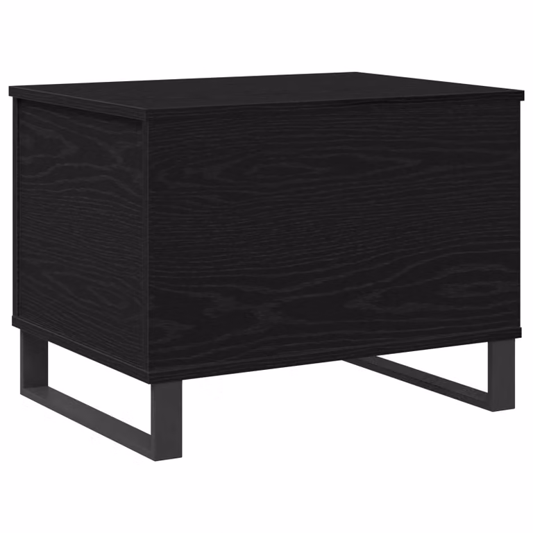 vidaXL Tavolino da salotto moderno in MDF laminato rovere e nero L 60 cm, P 44,5 cm, H 45 cm