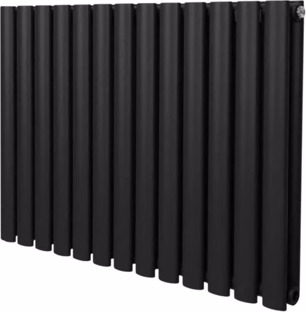 Radiatore a colonna ovale in metallo nero MONSTER SHOP L: 60 cm, H: 78 cm