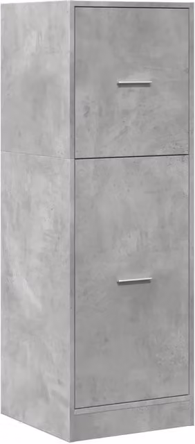 Mobiletto da parete multifunzionale HELLOSHOP26 in legno composito grigio, ideale per soggiorno, ufficio, cucina o bagno, L: 40 cm, P: 41 cm, H: 118 cm – 1