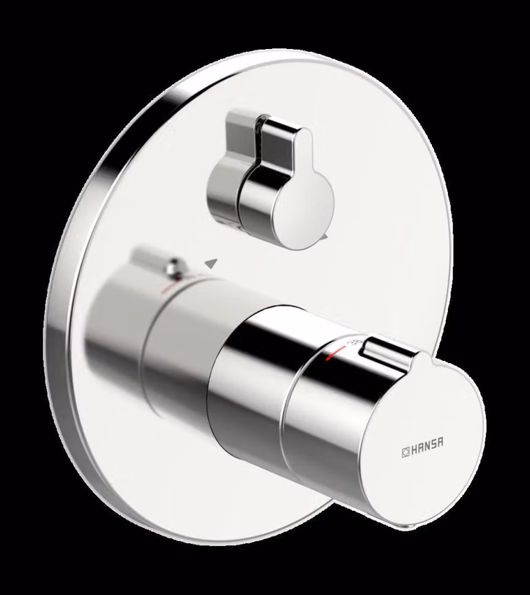 HANSA HANSAHOME Mitigeur de bain et de douche, encastré, rond, avec dispositif de sécurité, chromé, 88623045, 88623045