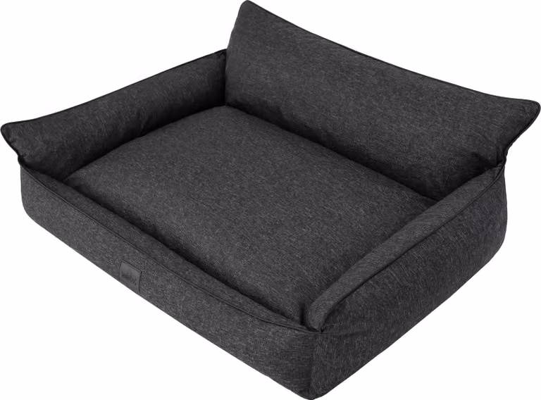 Letto ortopedico per cani JOKER letto per cani divano letto cestino materasso letto per animali XXL 106x80 cm nero sembra lino