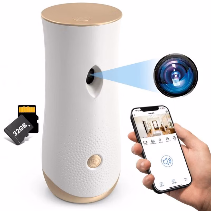 Mini Telecamera iUni IP77, Wi-Fi, Full HD, 32GB, Visualizzazione in diretta sul telefono
