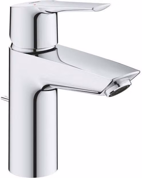Miscelatore per lavabo, GROHE QUICKFIX Start, cromo, a risparmio idrico, installazione semplice, gruppo di scarico da 1-1/4"