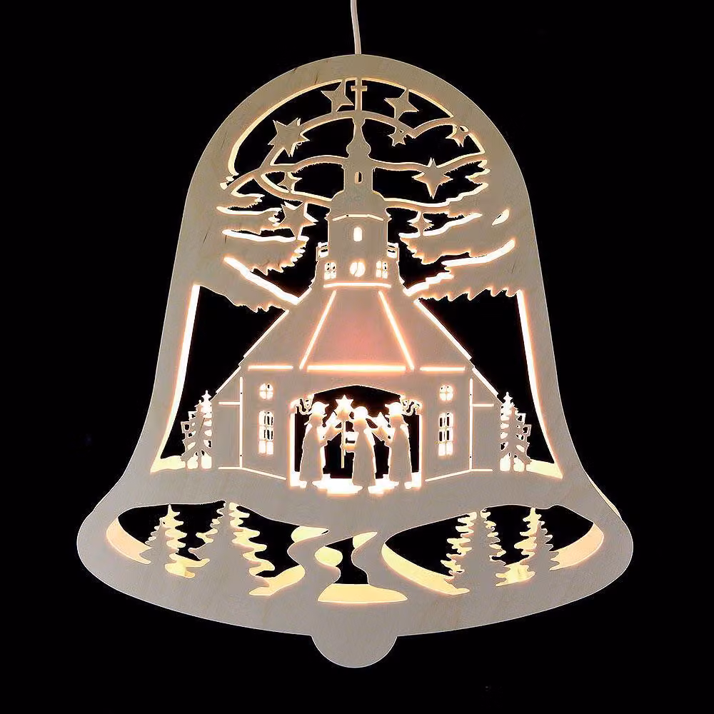 Decorazione per finestra Immagine della chiesa di Seiffen LxPxH= 31x5,5x34cm NUOVO