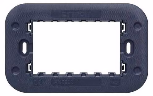 Supporto 3 posti compatibile Bticino Axolute per cassetta 3 moduli Ettroit AN0203
