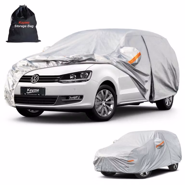 Copertura impermeabile e traspirante per auto, compatibile con Volkswagen Sharan (dal 1995 al 2025), colore argento