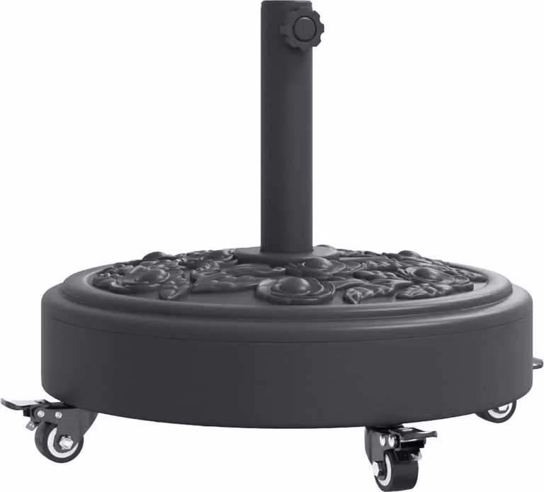 Base per Ombrellone con Ruote per Pali Ø38/48 mm 27 kg Rotonda
