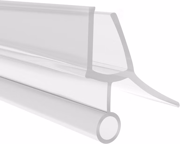 Guarnizione in silicone trasparente per doccia, adatta per vetri da 8-10 mm, impermeabile, per pareti doccia da bagno