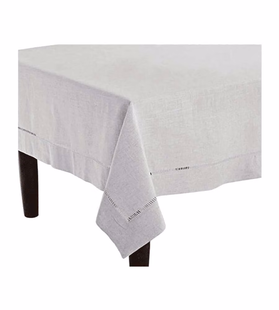 Batik Tovaglia White in Cotone 140x180 cm Tinta Unita per Tavola