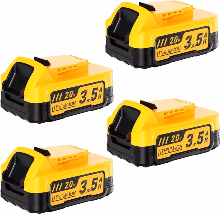 Per DeWalt 20V, batteria di ricambio DCBP034/DCBP518, 3500 mAh Li-Ion, compatta, rosa