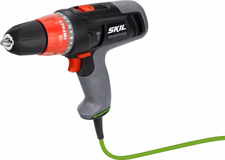 Skil Schlagbohrer 6225 AA Schlagbohrmaschine 0,9A, Bohrmaschine für Holz Metall