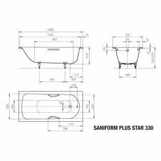 KALDEWEI SANIFORM PLUS vasca da bagno bianco alpino