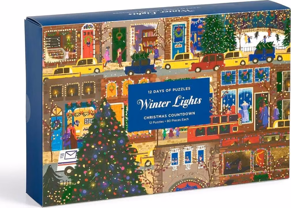 Joy Laforme Luci d'inverno 12 giorni di puzzle Conto alla rovescia per le vacanze