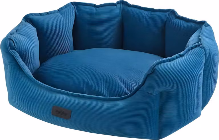Letto Nobby comfort ovale "CORDO" blu 86 x 70 x 24 cm