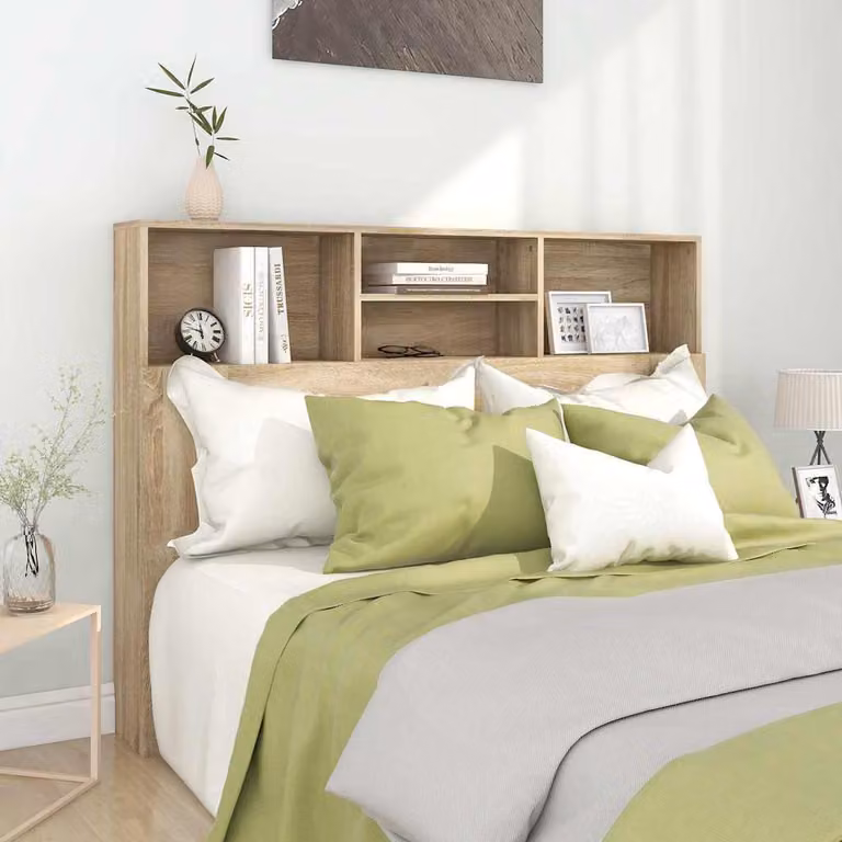 vidaXL Mobiletto con testiera in rovere Sonoma marrone L 140 cm, P 19 cm, H 103,5 cm