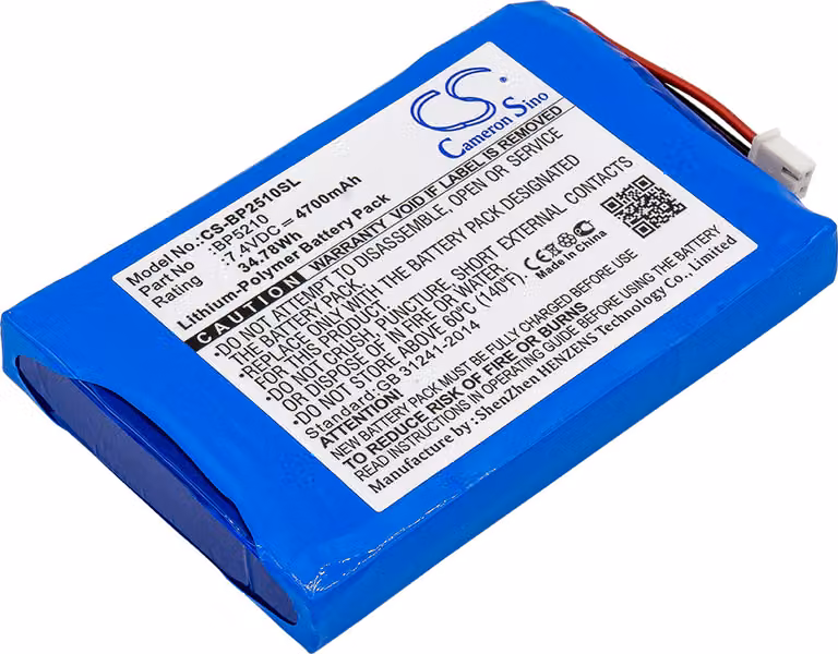 TECHTEK Batteria compatibile con [BK Precision] 2510, 2510 Oscilloscopes, 2511, 2512, 2512 Oscilloscopes, 2515, 2516 sostituisce BP5210