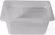 Bacinella per alimenti Cambro Gastronorm Mod. 1/4 in plastica bianco traslucido, capacità 1,7 l
