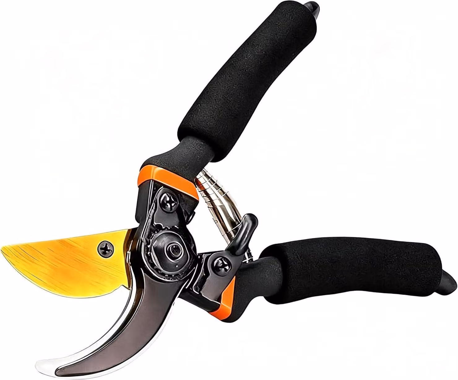 Forbice da giardino a bypass, con lame in acciaio inossidabile, 20 cm, ideale per potare piante