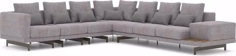 Ecksofa L-Form Wohnzimmer Einrichtung Designer Textil Sofa Modern Garnitur