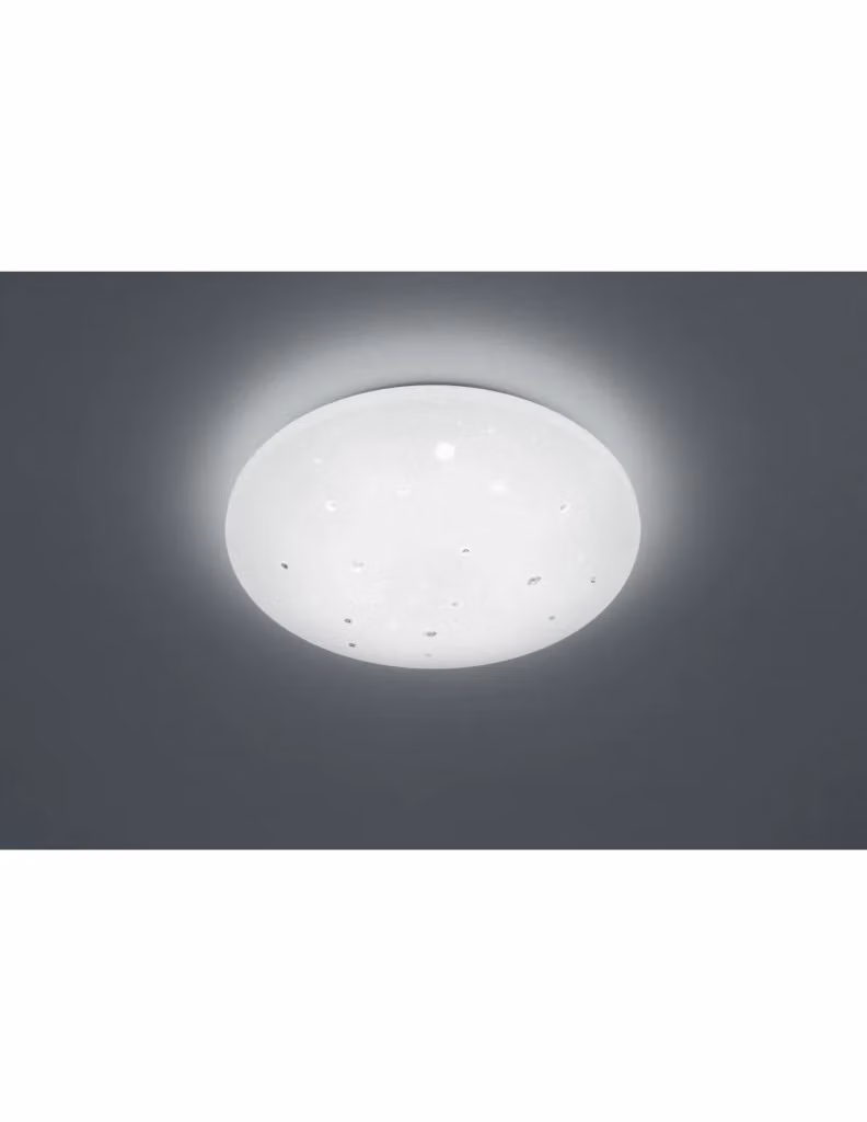 Plafoniera Moderna Achat Trio Leuchten, LED Dimmerabile IP44, Bianco, Ø 50 cm – 2