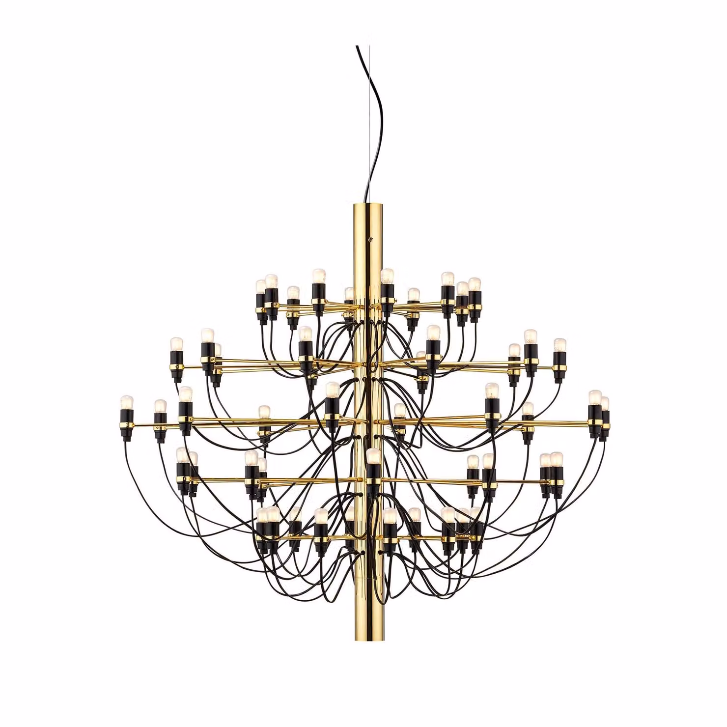 Flos - 2097/50 (frosted bulbs) - Lampada a sospensione - Ottone