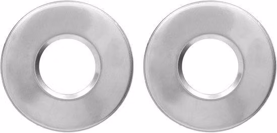 Ricambi per scalette da piscina - Set di 2 piastre di copertura per tubi da 5 cm - Ricambi per corrimano