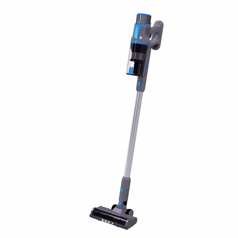 Scopa Elettrica Senza Fili Dictrolux Liberty Compact HVC-021 300 Watt, Grigio e Blu, Senza Sacco con Filtro HEPA Lavabile e Luci LED