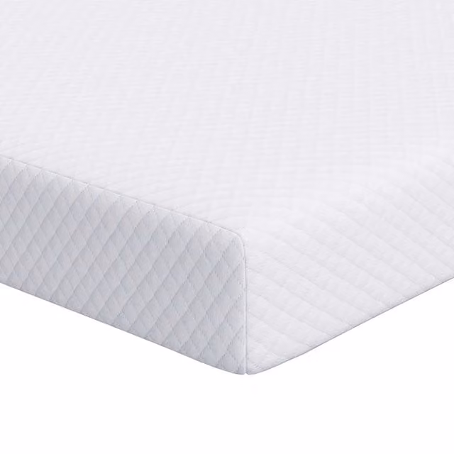 Topper per materasso Bianco 100 x 200 cm Tessuto Jacquard CFW2218174