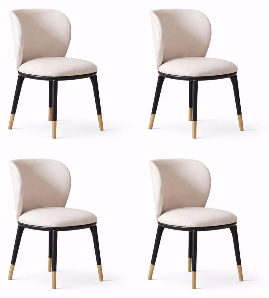 Set di sedie bianche. Sedia da pranzo. Sedia in legno. Sedia per sala da pranzo e cucina