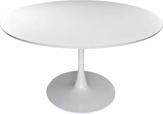 Tavolo rotondo Ø120 cm, tavolo da pranzo tondo bianco - Omar - TR08-12OMPM