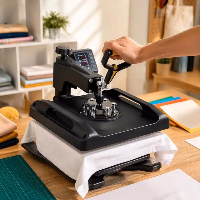 1200 W Heat Press 8 In 1 T-Shirt Press 38 X 38 Cm Black Transfer Press Hot Press T-Shirt For Applying Letters, Numbers And Patterns