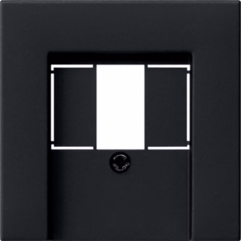 Gira 0276005 Coperchio TAE + USB per scatola di connessione E2 nero/opaco