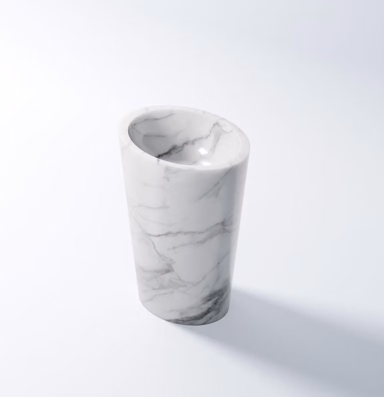 Steinberg Série 540 Lavabo sur pied, en îlot, sans trop-plein, 530x350x900mm, 540650052, 540650052