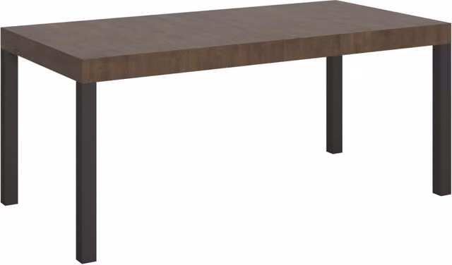 Tavolo allungabile Itamoby Every moderno con piano in laminato noce e telaio antracite L/P: 90 x 180/440 cm – 1
