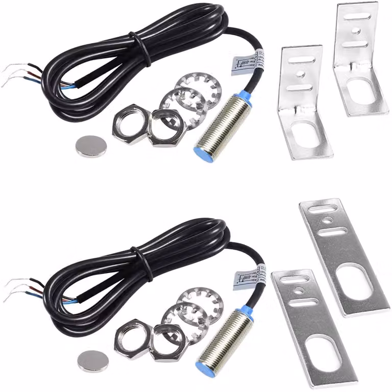 2 sensori Hall DC 5-30V, interruttore a effetto Hall, sensore di prossimità NPN a 3 fili