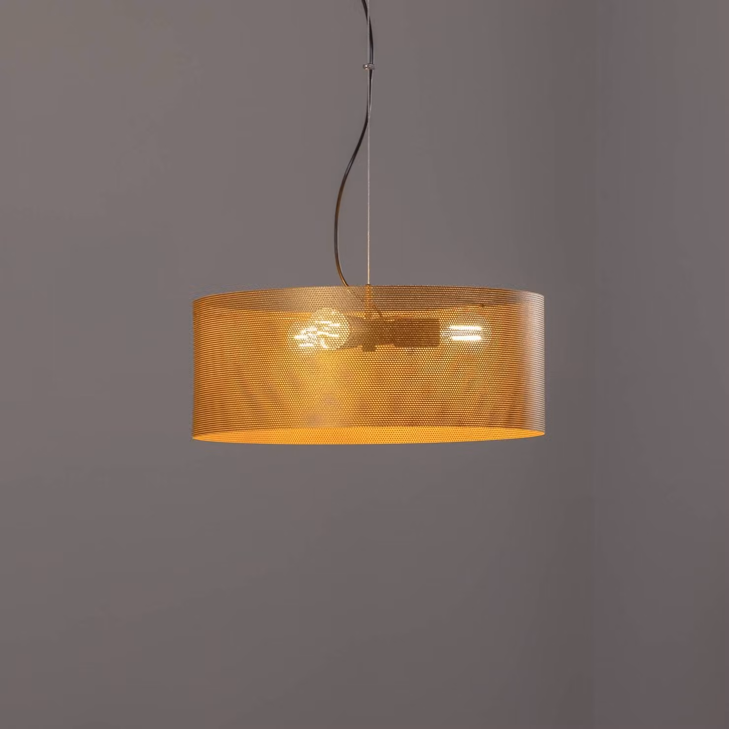 Lampada a sospensione Zofia Domiluce, dimmerabile, Ottone / Oro, Soggiorno / Sala da pranzo, Metallo, Moderno, Lampada a sospensione
