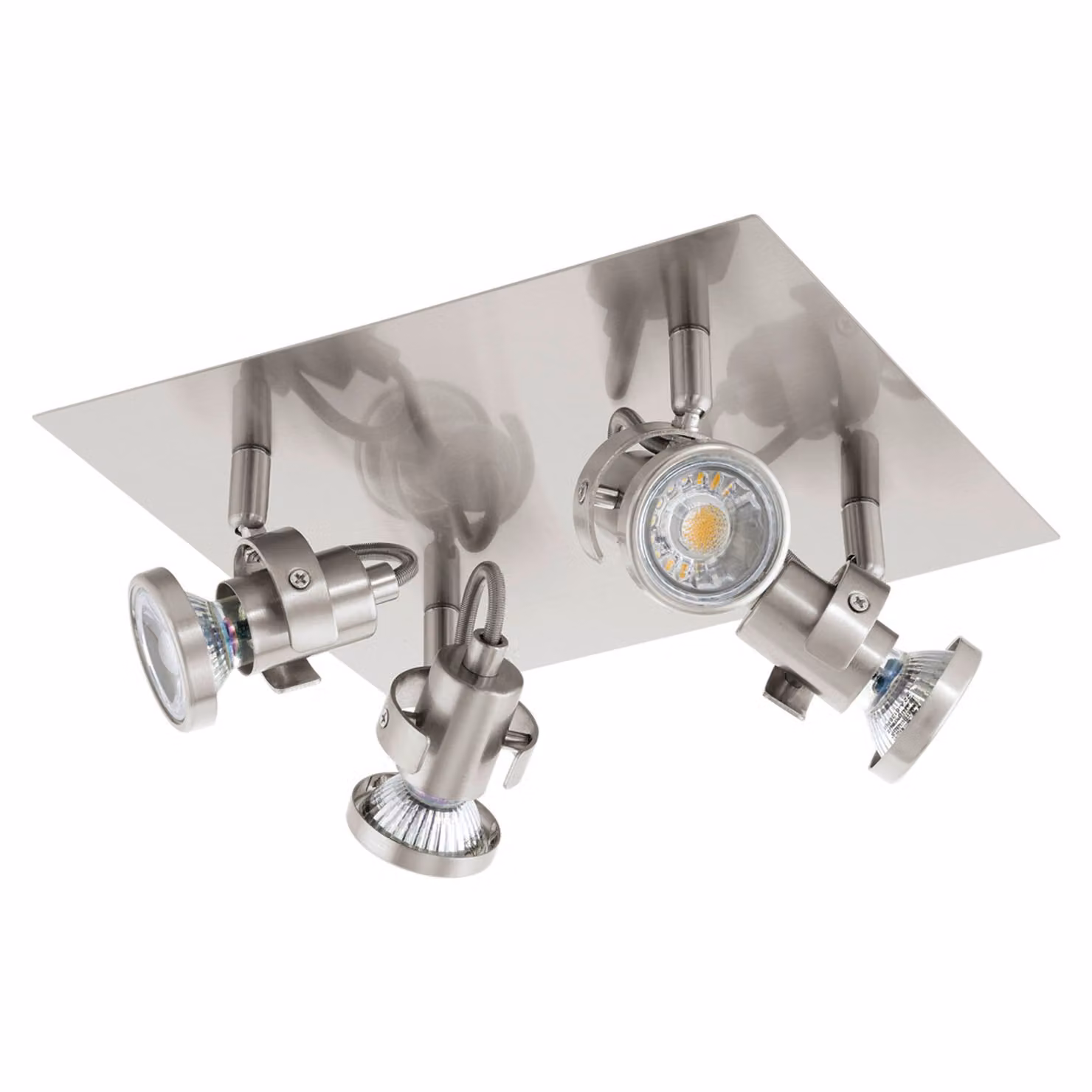Eglo 94147 Tukon 3 LED Spot 4 x 33 W acciaio nichel opaco