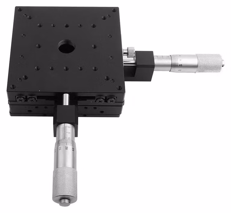 Tavola XY, attuatore lineare a trapezio, micrometro, tavola scorrevole manuale