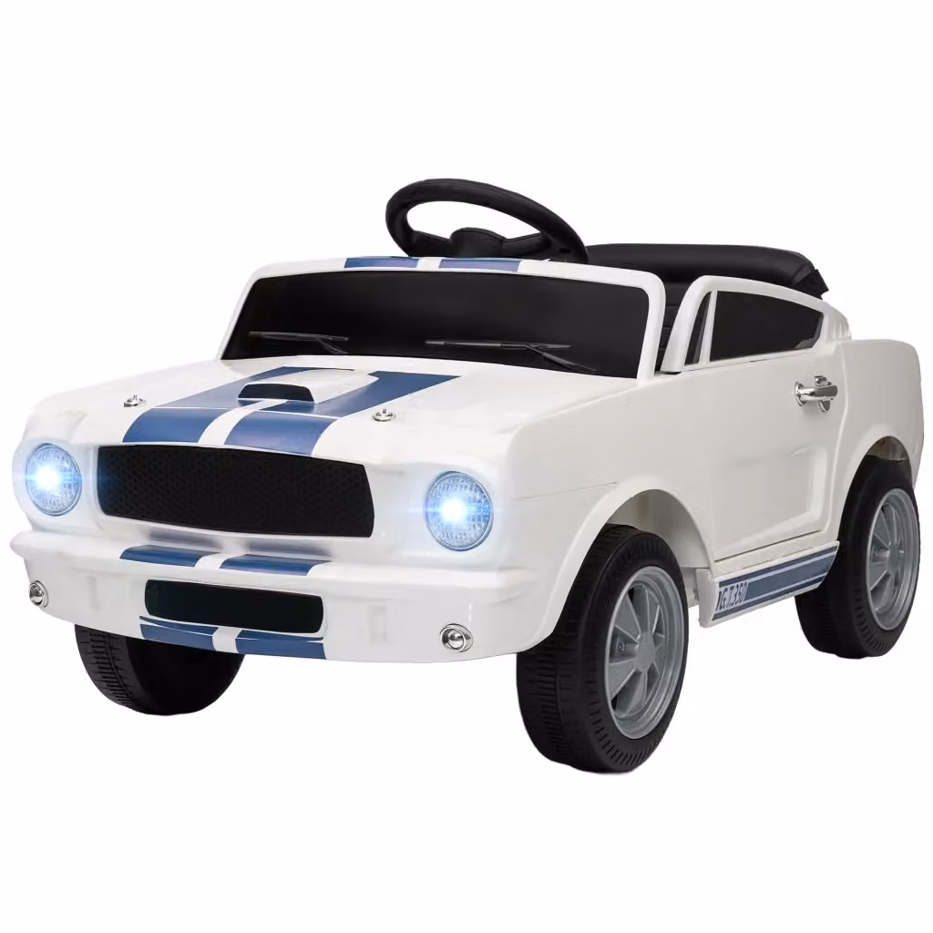 Auto elettrica per bambini Zephmum 12V Bianca con telecomando 2.4GHz e batterie ricaricabili – 2