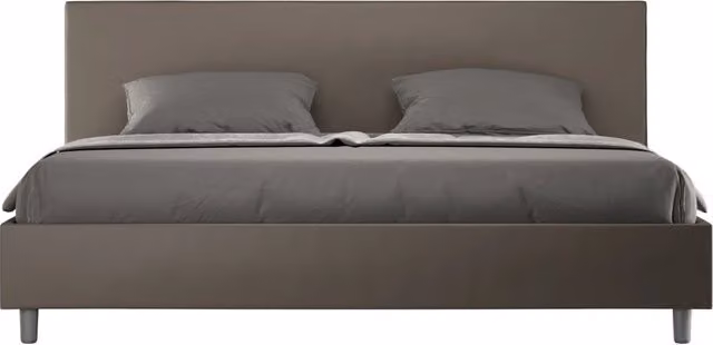 Letto Matrimoniale 160x200 cm con Rete Adele Cappuccino