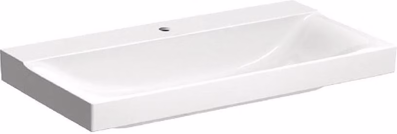 Geberit Xeno 2 lavabo avec trou pour robinetterie, sans trop-plein, 90x48 cm blanc avec KeraTect, 500531011, 500.531.01.1, 500.531.01.1