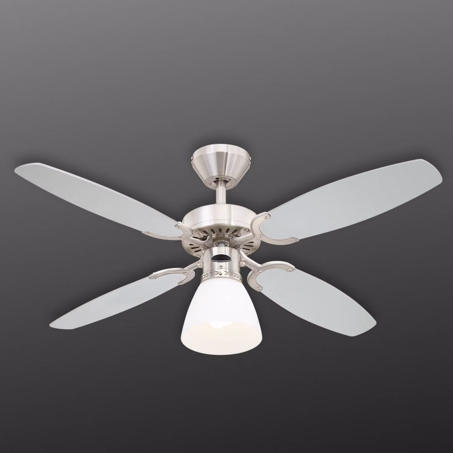 Westinghouse Capitol ventilatore con lampada CAPITOL, Nero, Soggiorno / Sala da pranzo, Plastica, Moderno