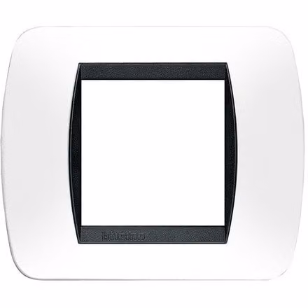 Bticino Living International - Placca 2P Plastica Bianco S.