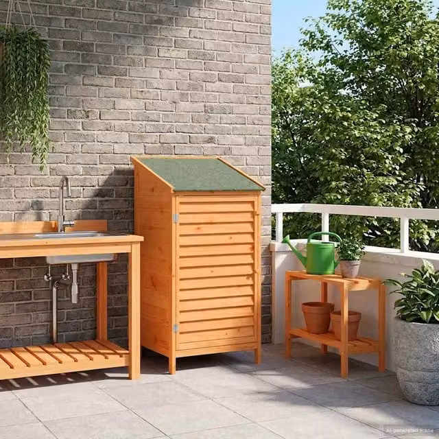 Capanno da Giardino Marrone 59,5 x 56 x 113,5 cm 42033455