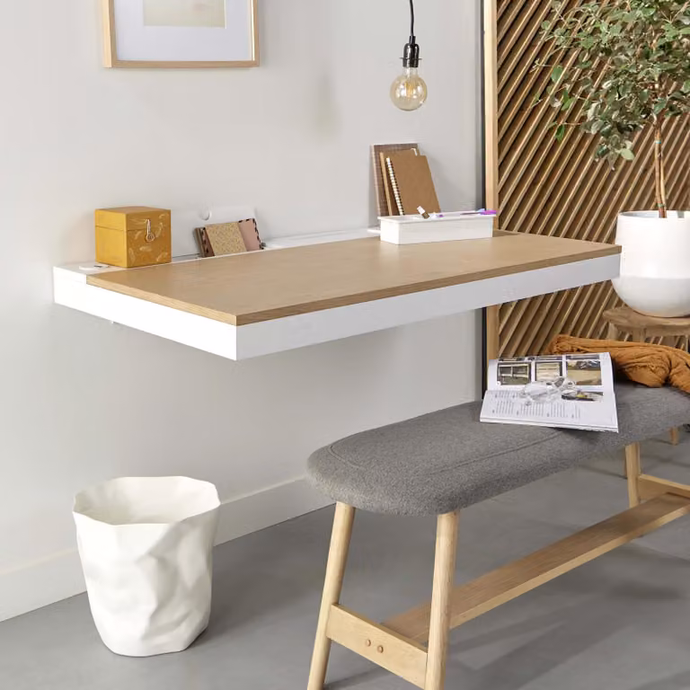 Scrivania da parete in rovere scandinavo HANG